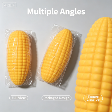 Corn Stress Relief Toy Soft Squishy Food-Shaped Fidget Toy