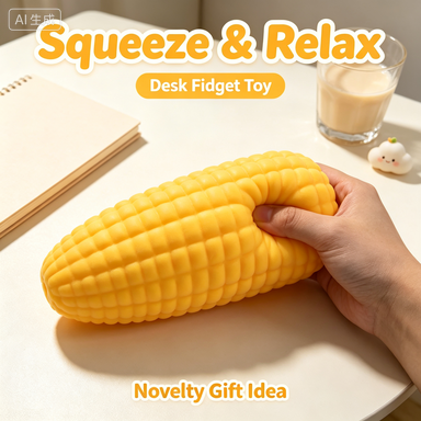 Corn Stress Relief Toy Soft Squishy Food-Shaped Fidget Toy