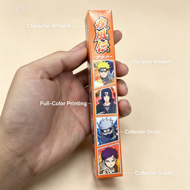 Anime Trading Card Blind Box Pack Orange Slim Box Collectible Card Set