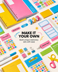 Aesthetic DIY Stationery Bundle | All-In-One Bullet Journal &amp; Planner Craft Kit for Back to School