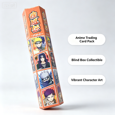 Anime Trading Card Blind Box Pack Orange Slim Box Collectible Card Set